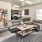a living room with couches and a coffee table