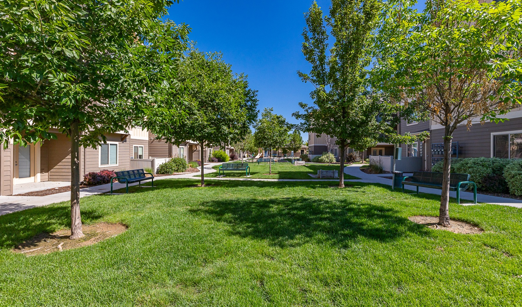 Find your perfect fit at Heron Village Park like setting with benches
